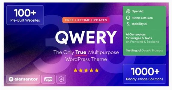 Qwery - Multi-Purpose Business WordPress & WooCommerce Theme + ChatGPT