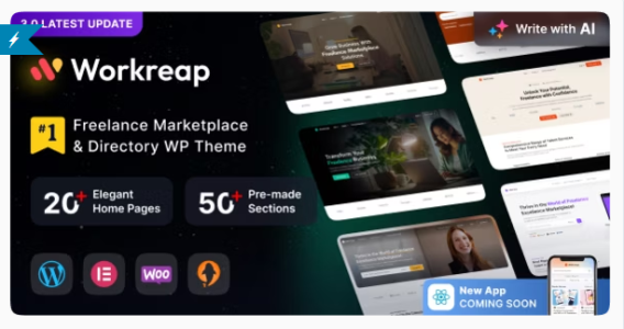 Workreap - Freelance Marketplace WordPress Theme